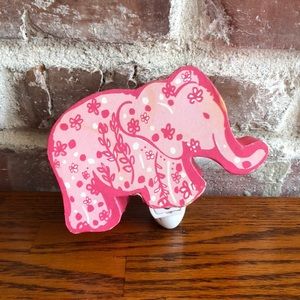 Lilly Pulitzer Pink Elephant Night Light